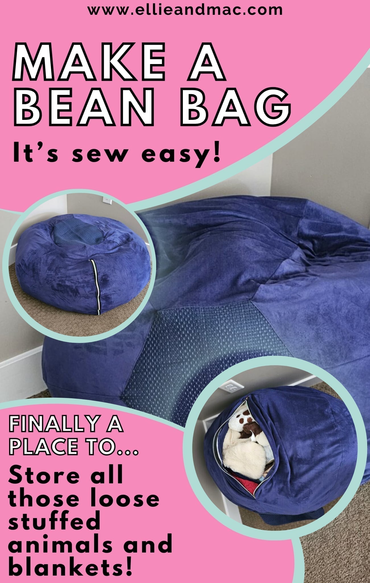 Make Your Own DIY Stuffed Animal Bean Bag