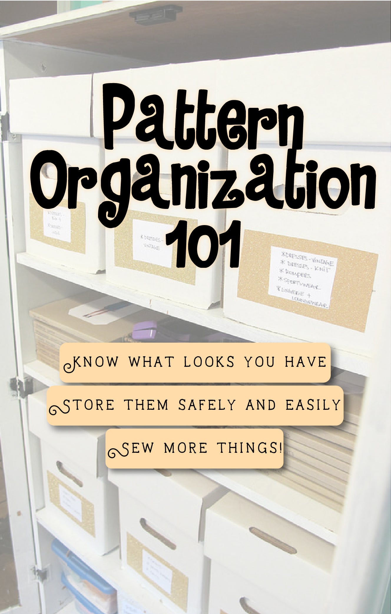 How to Organize Your Sewing Patterns