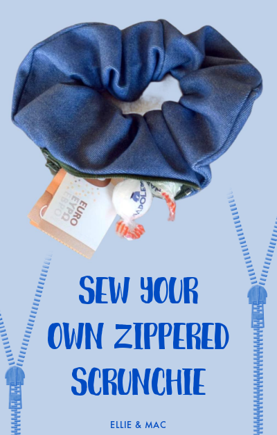 Sew Your Own Zippered Scrunchie