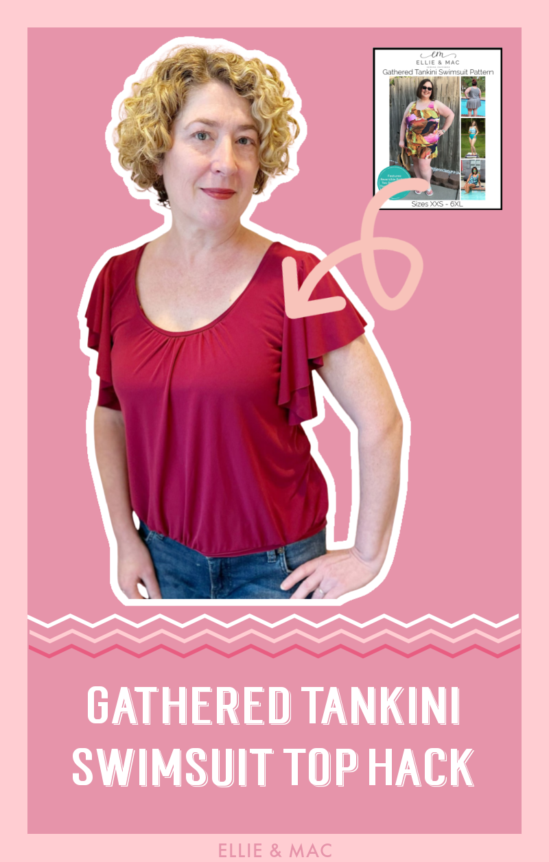 Gathered Tankini Swimsuit Top Hack