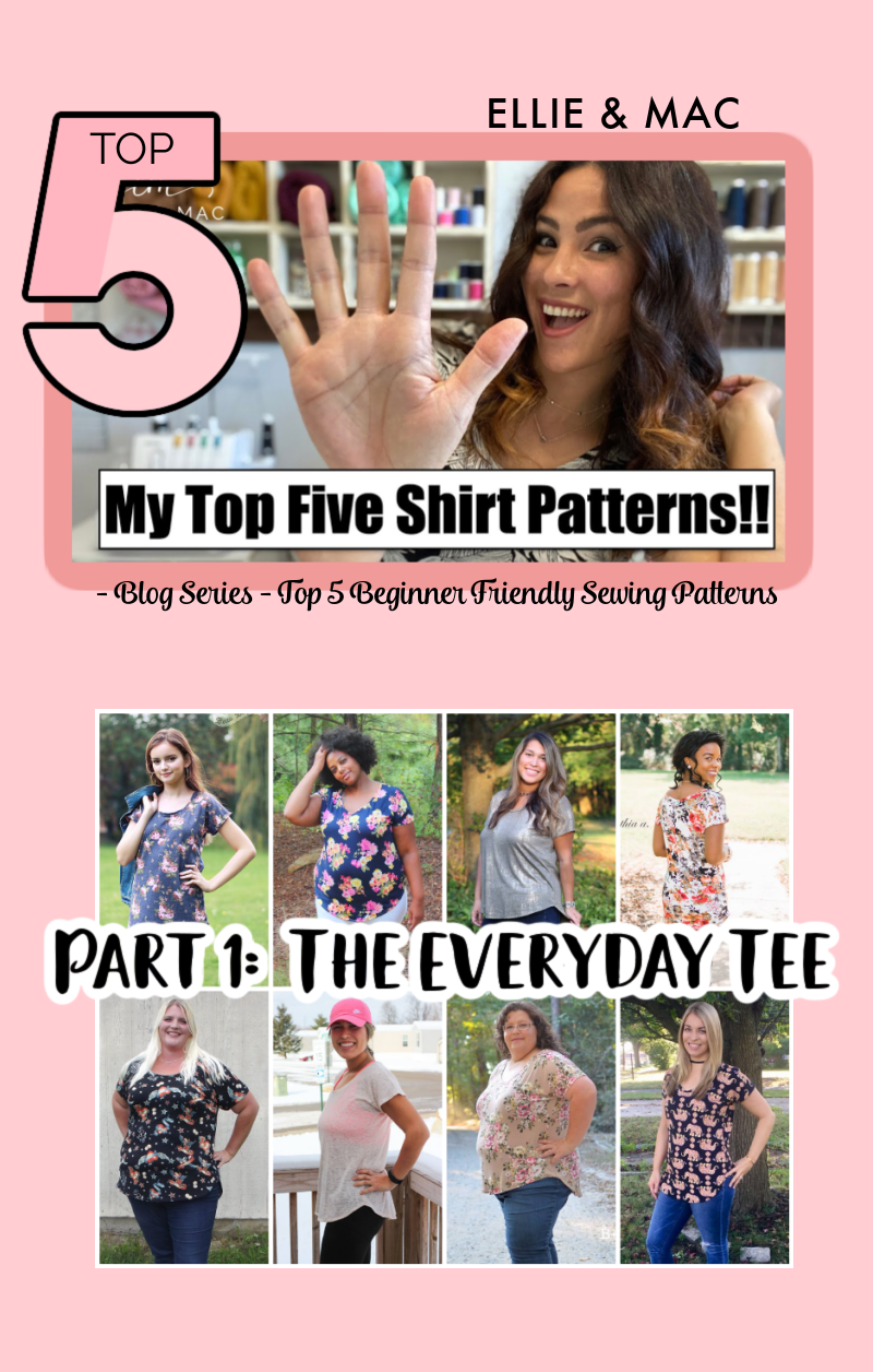Top 5 Beginner Friendly Sewing Patterns - Part 1: The Everyday Tee