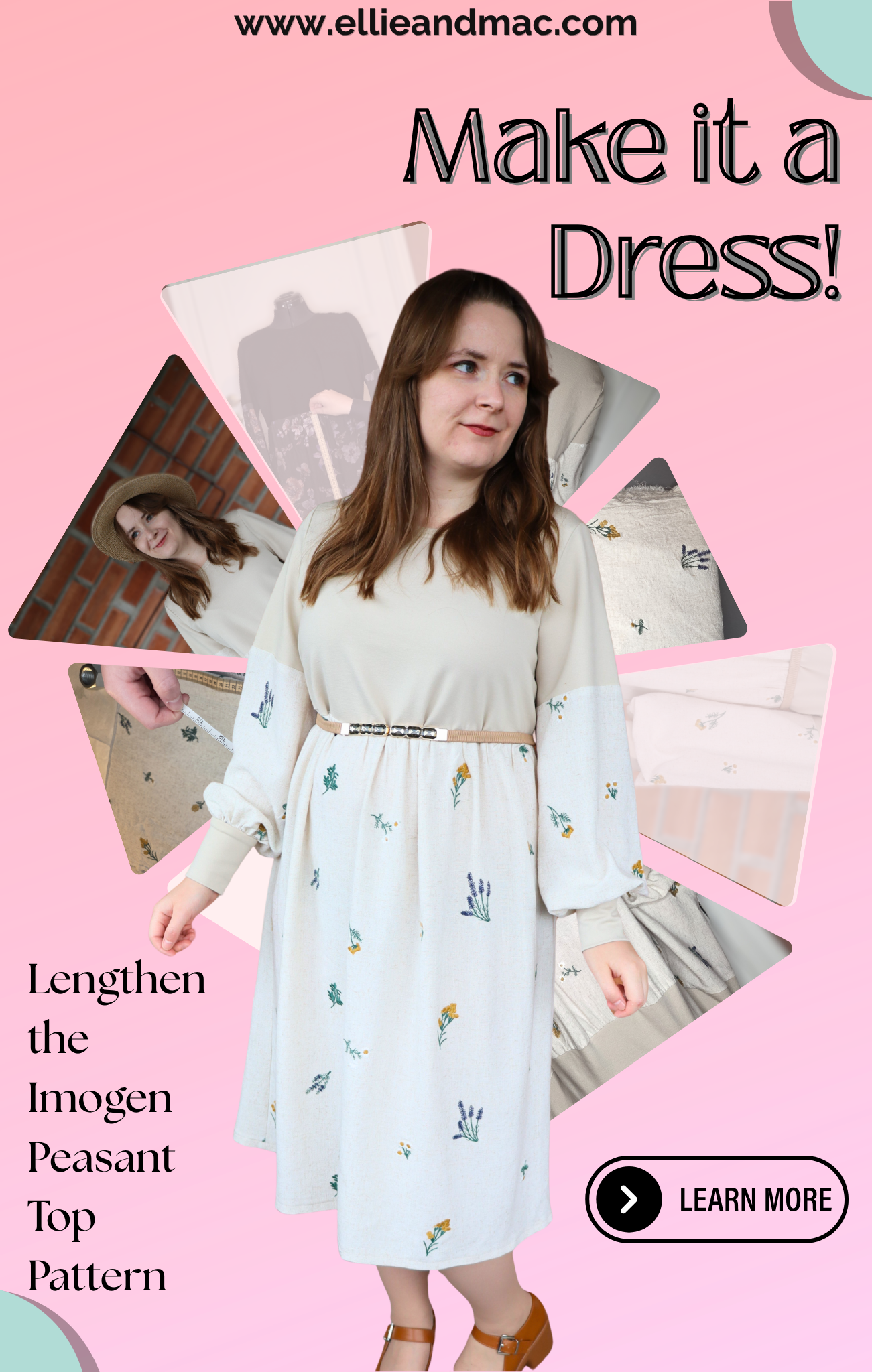 Imogen Peasant Top Hack - Make It a Dress!