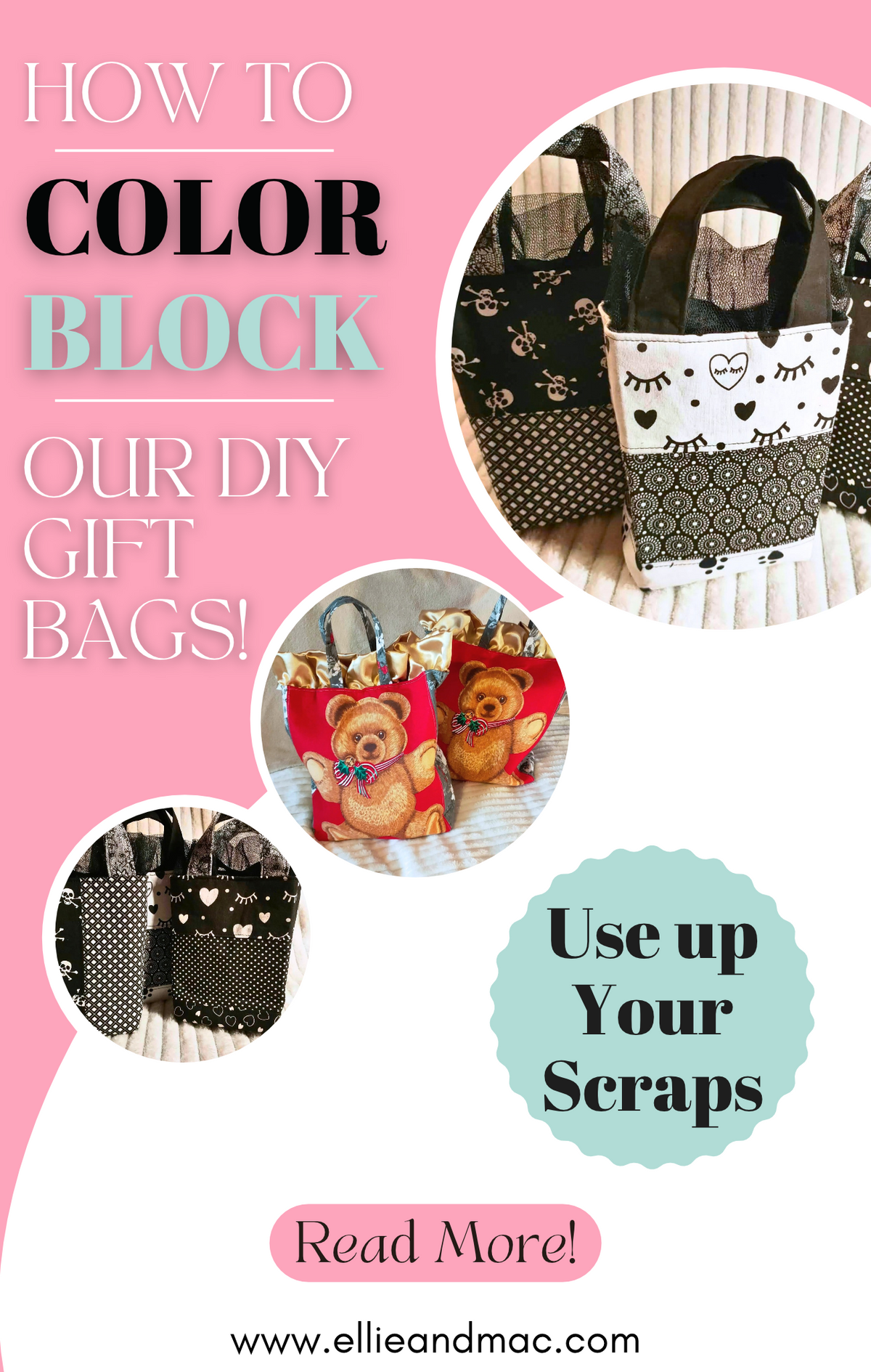 How to Color Block the Pretty Present Reusable Gift Bags!
