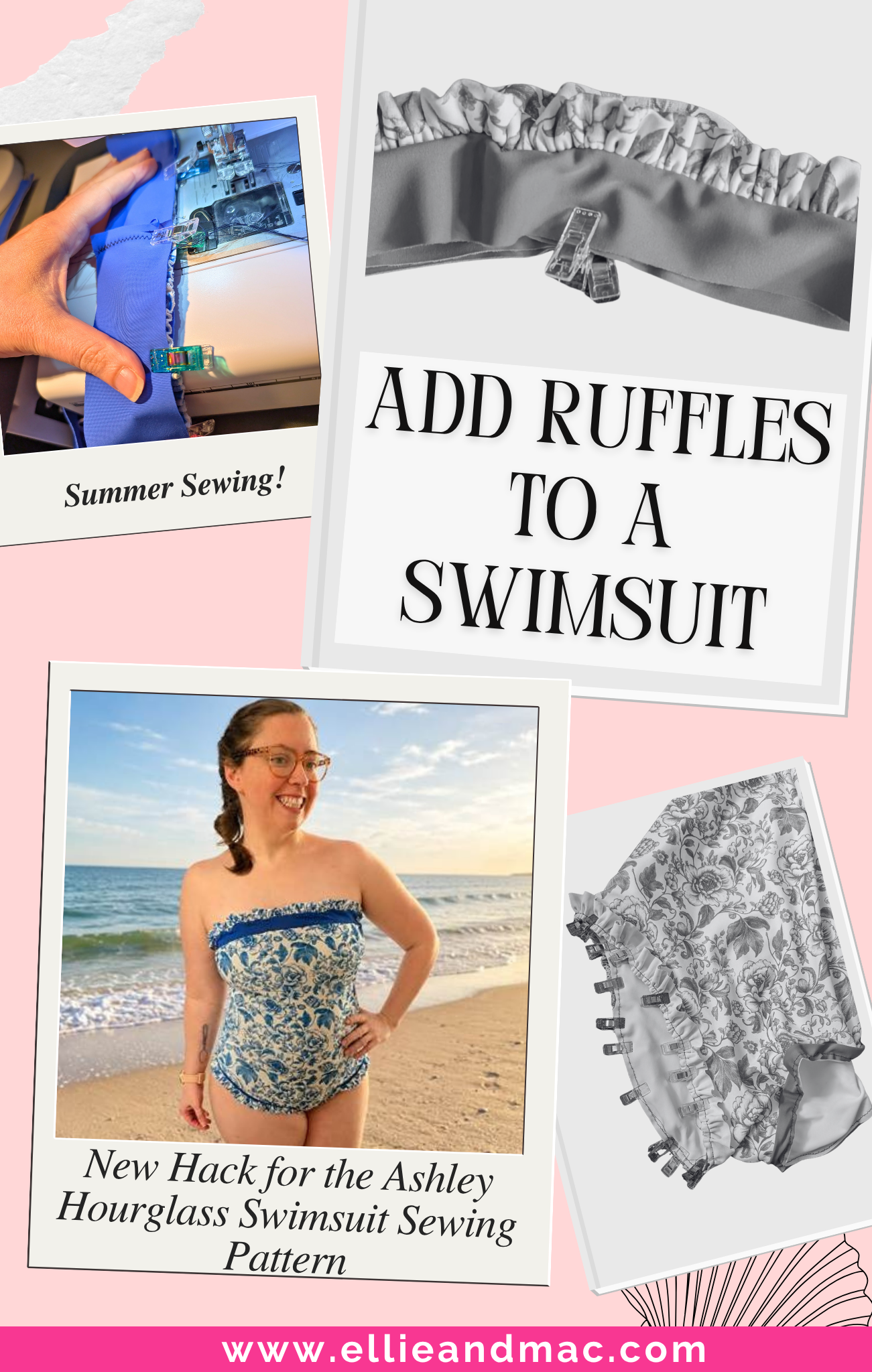 Adding Ruffles to the Ashley Hourglass Swimsuit