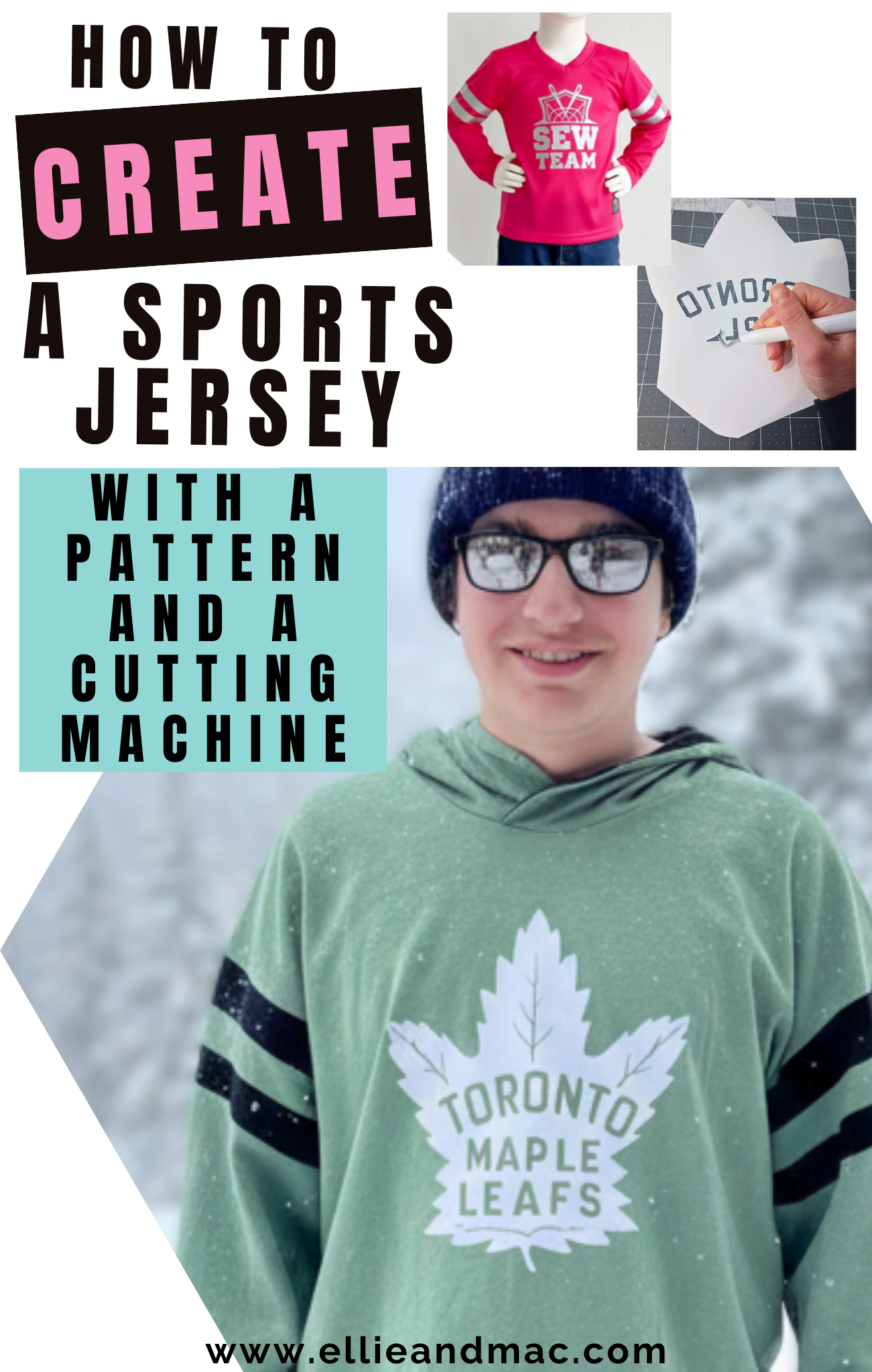 How to Create a Sports Jersey - Using the Kids My Way Hoodie and Cricut Design Space