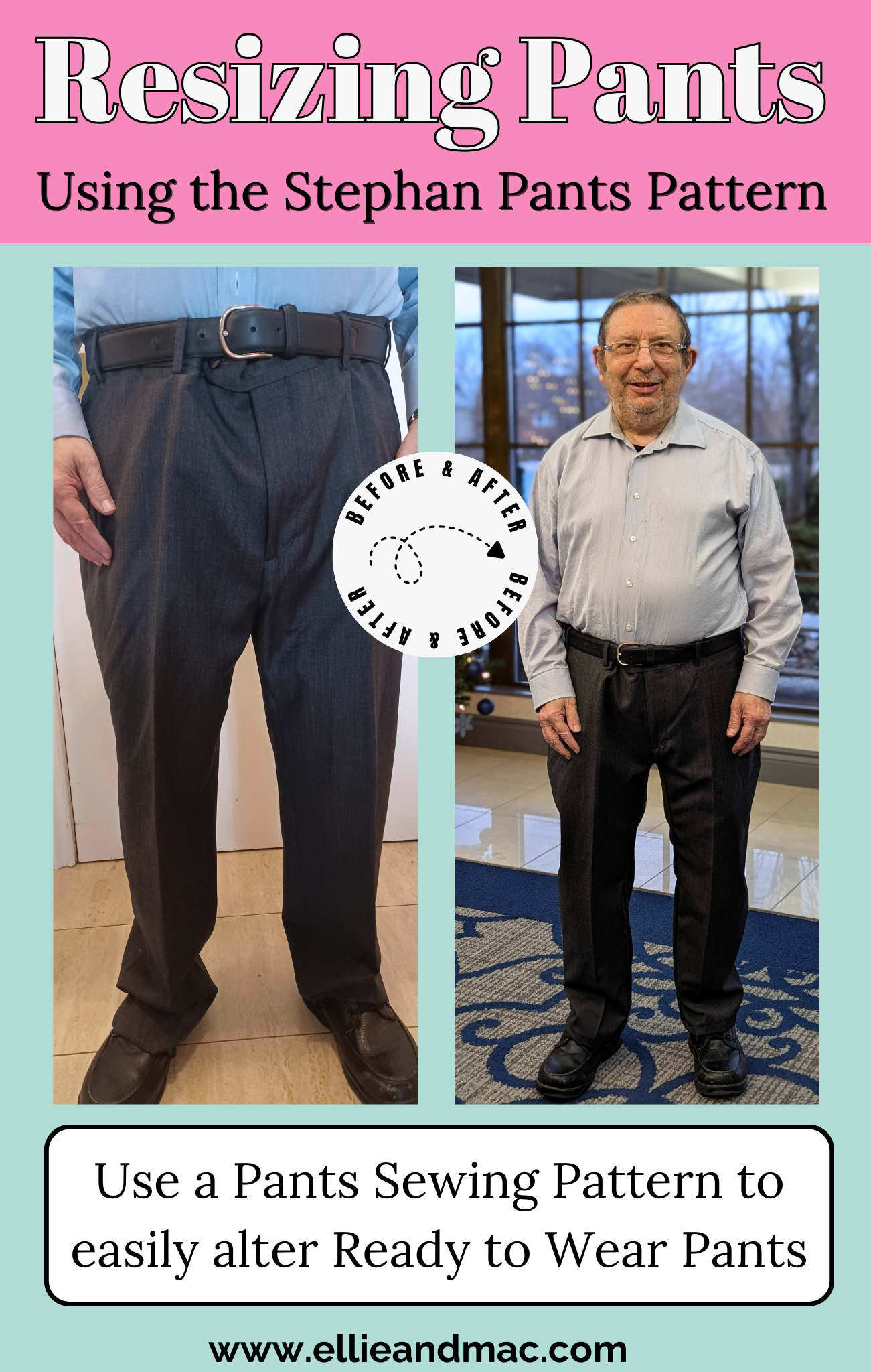 Resizing a Thrifted Find - Using the Stephan Cargo Pants Sewing Pattern