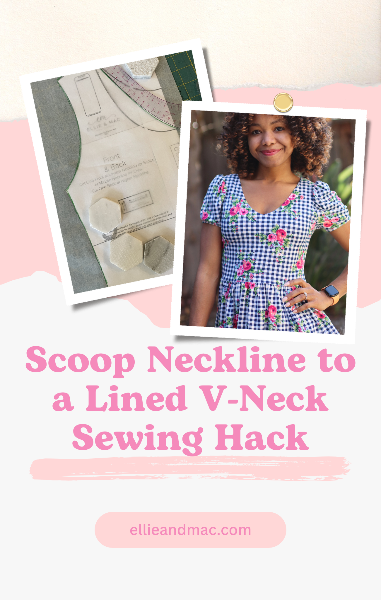 How to Hack a Scoop Neckline Into a Lined V-Neck
