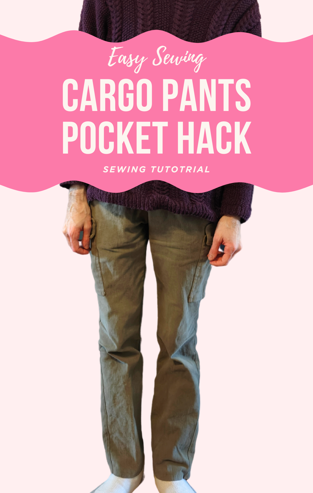 Easy Sewing Cargo Pants Pocket Hack