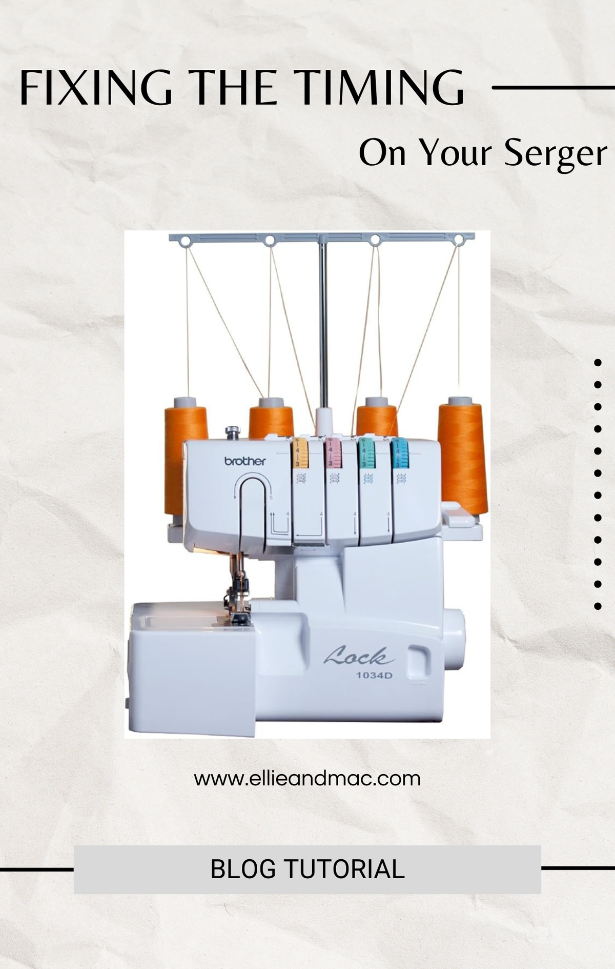 Fixing the Timing on a Serger - You Can Do It!