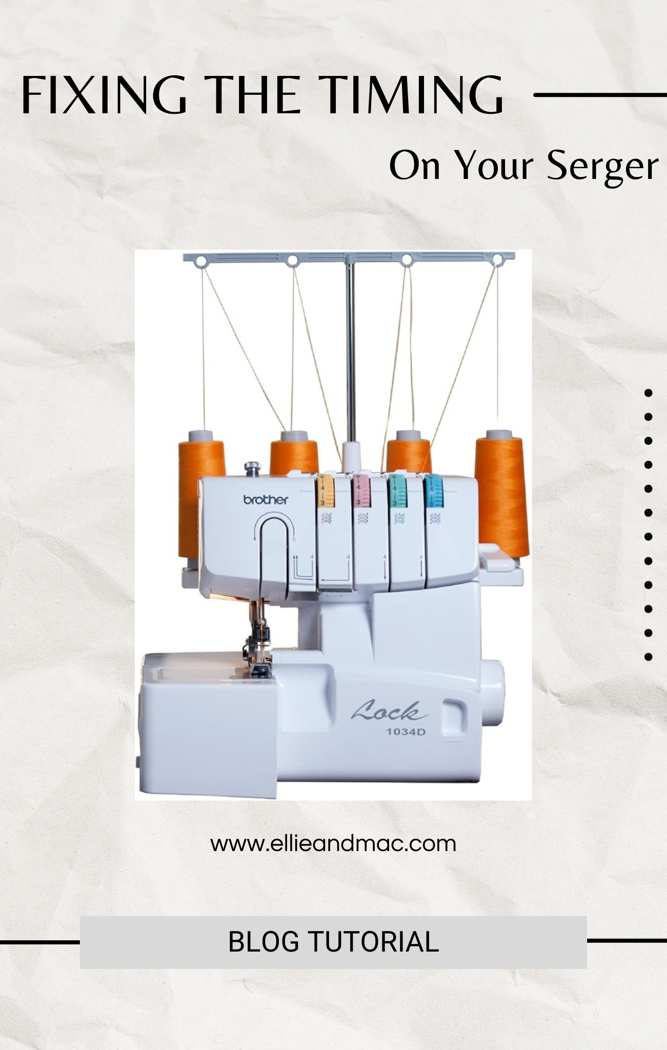 Fixing the Timing on a Serger - You Can Do It!