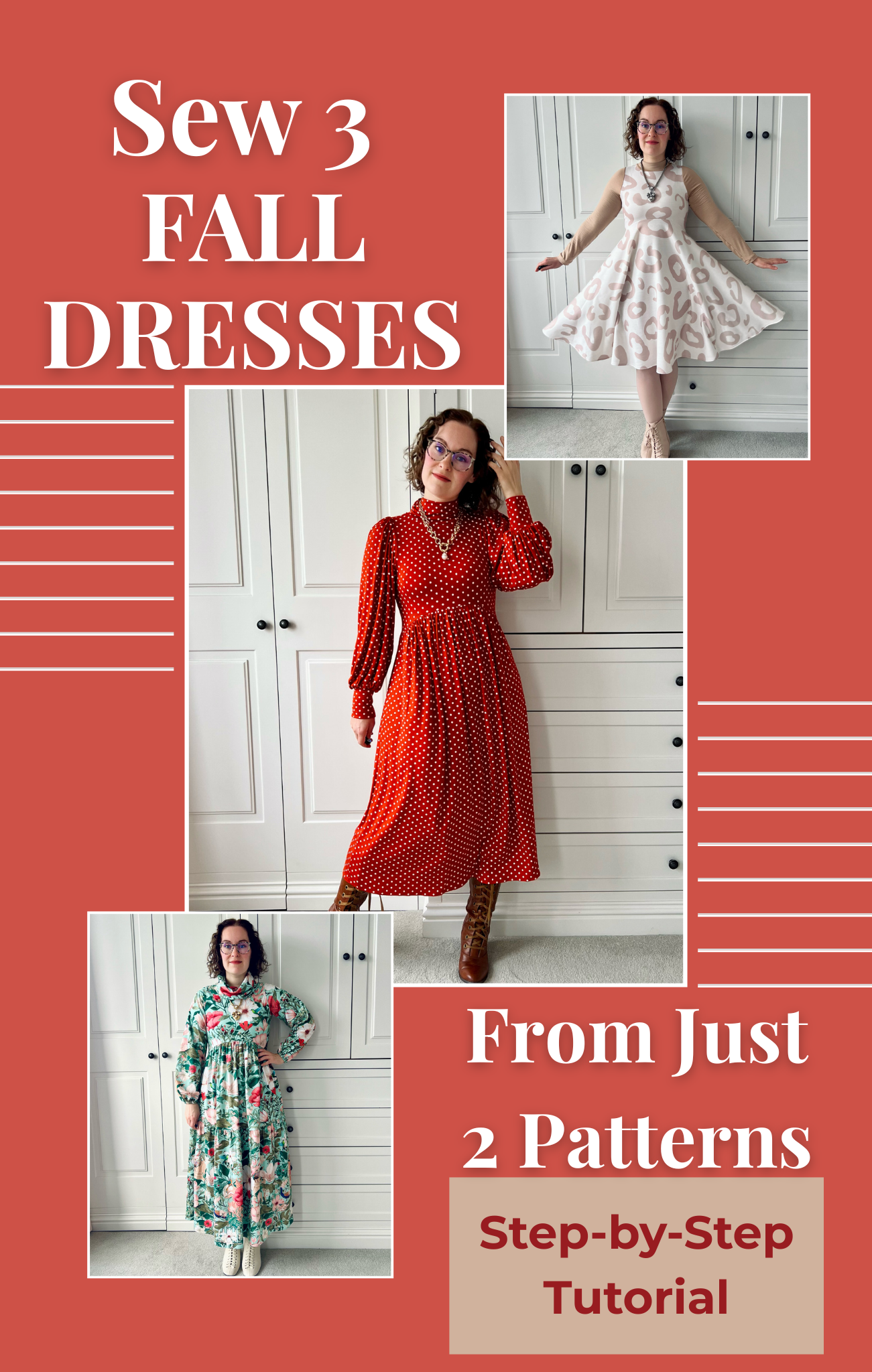 How to Sew 3 Gorgeous Fall Dresses Using Only Two Ellie & Mac Patterns