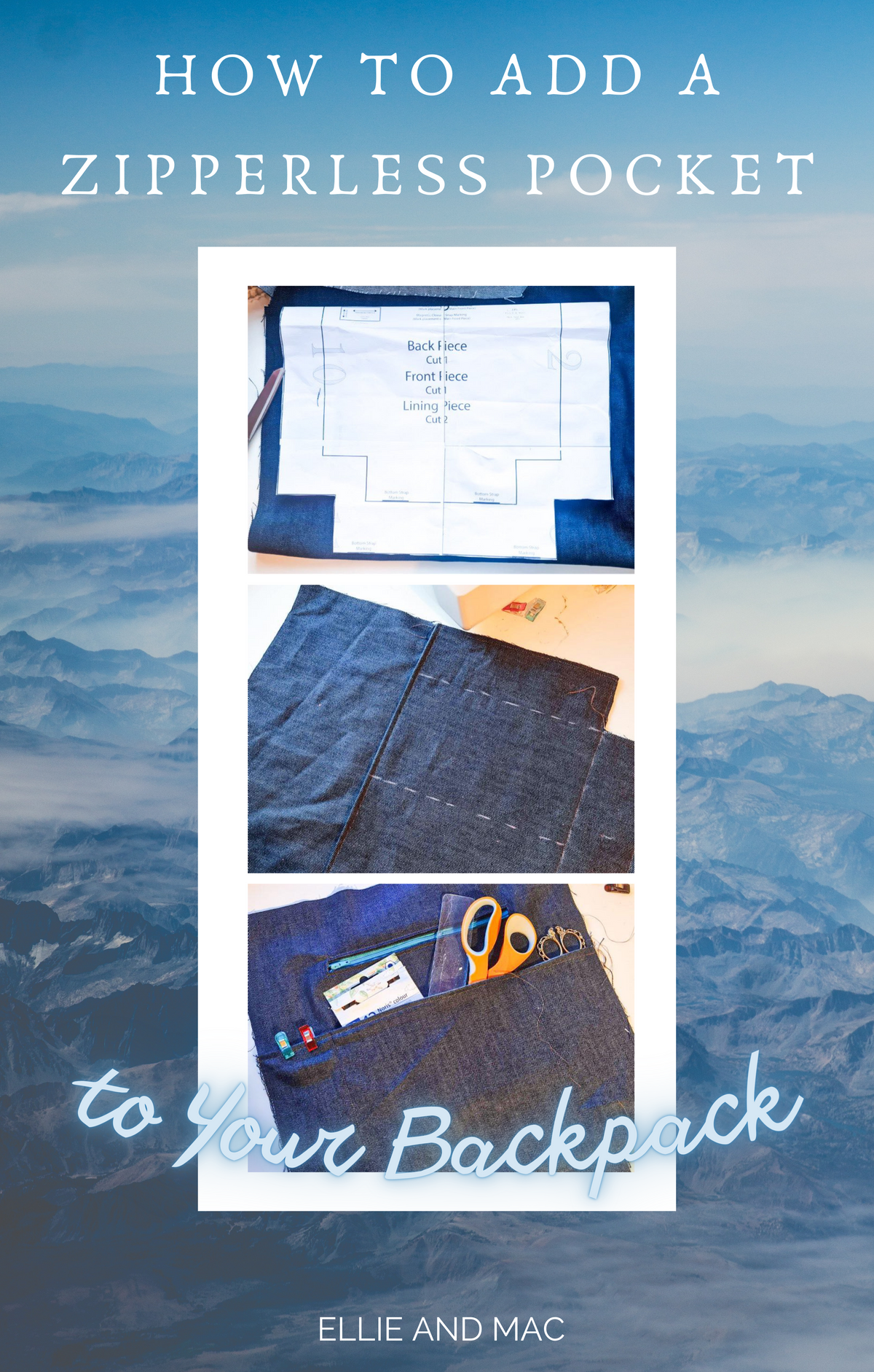 Backpack Compatible Pockets How to Add a Zipperless Pocket to Your Backpack
