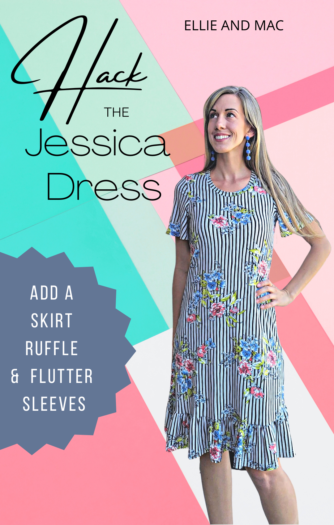 Hack the Jessica Dress: Add a Skirt Ruffle and Flutter Sleeves