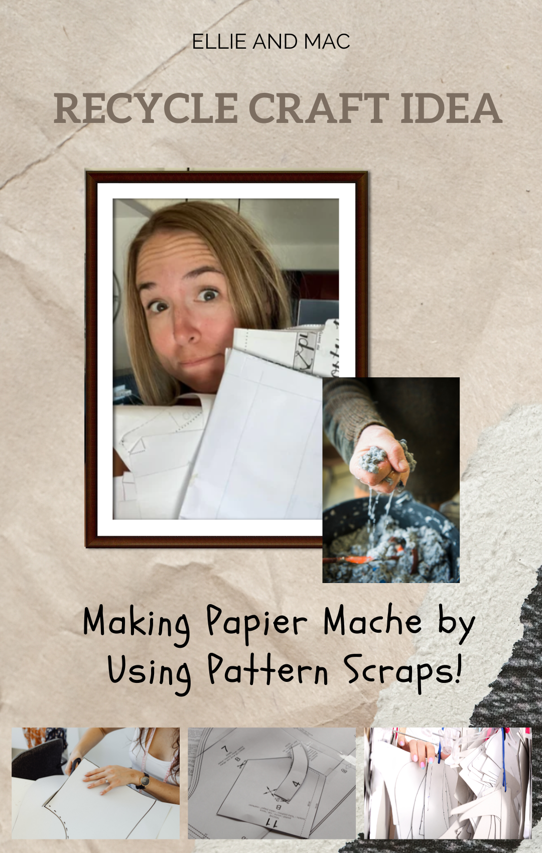 Recycle Craft Idea: Making Papier Mache by Using Pattern Scraps!