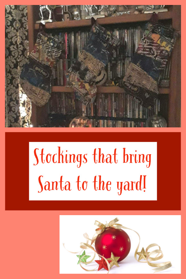 Stockings that bring Santa to the yard