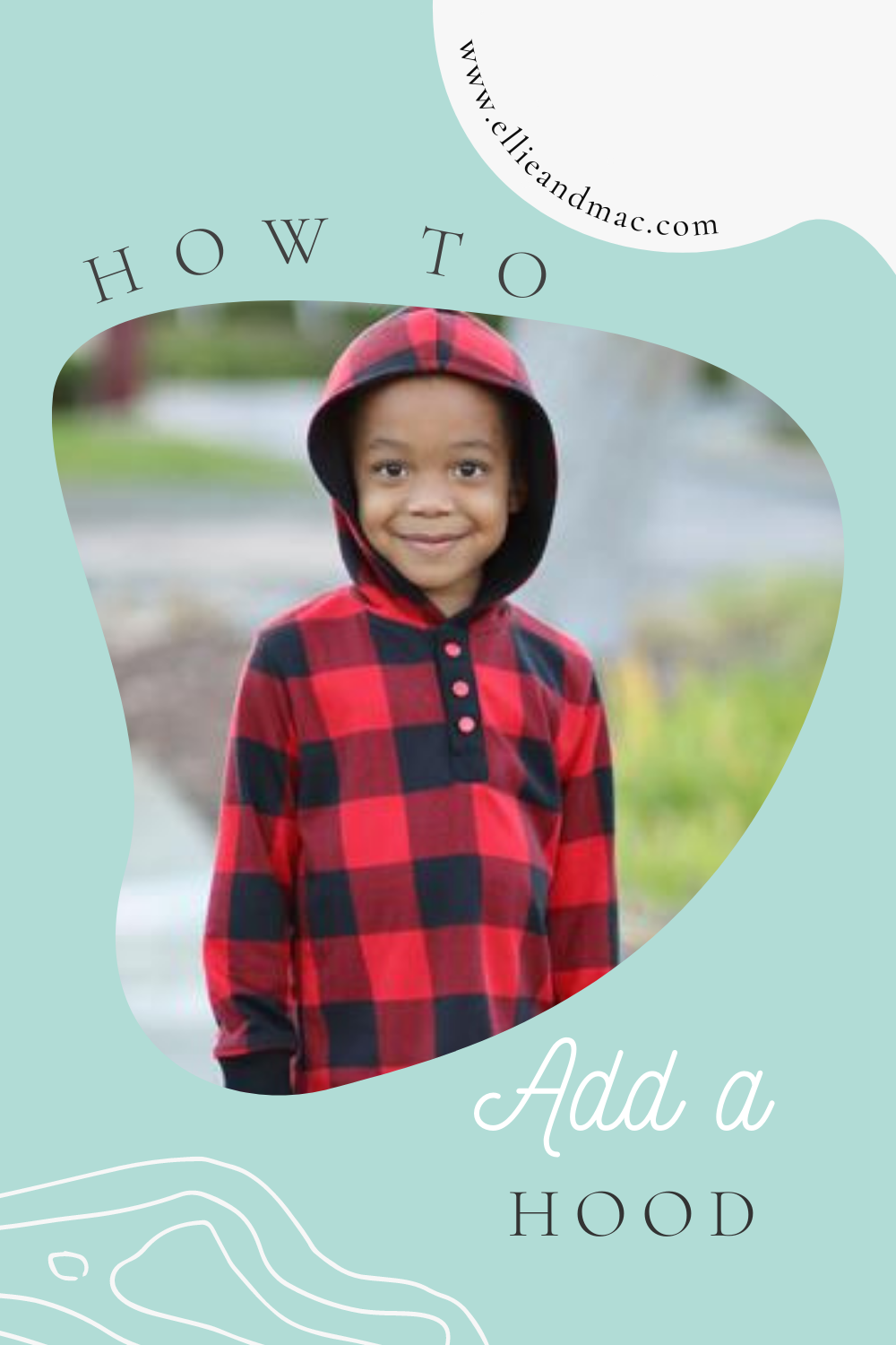 How to Add a Hood to Kid's Pocket Henley Top