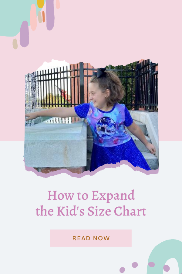 How To Expand The Kids Size Chart