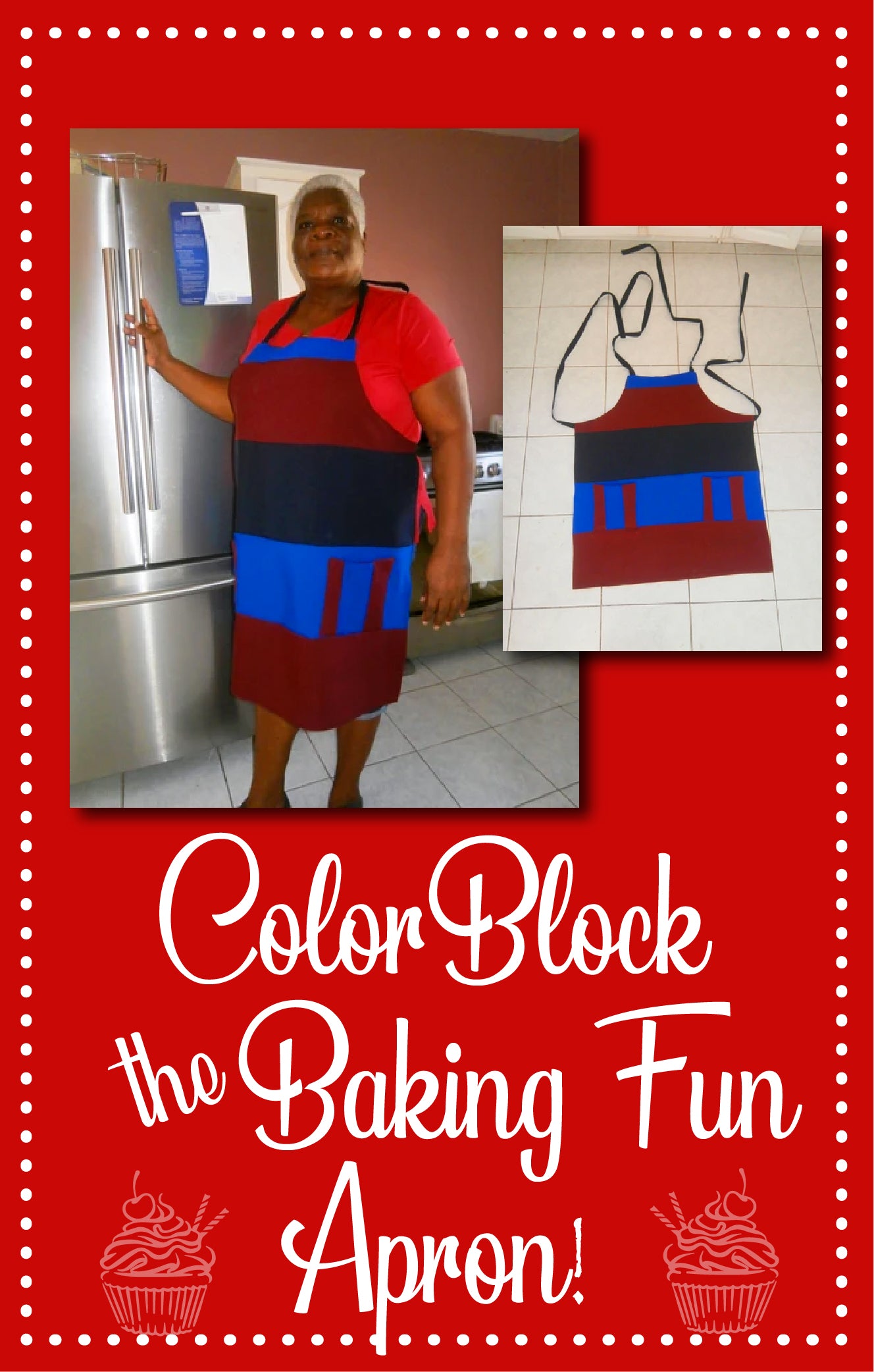 How to Color Block the Baking Fun Apron