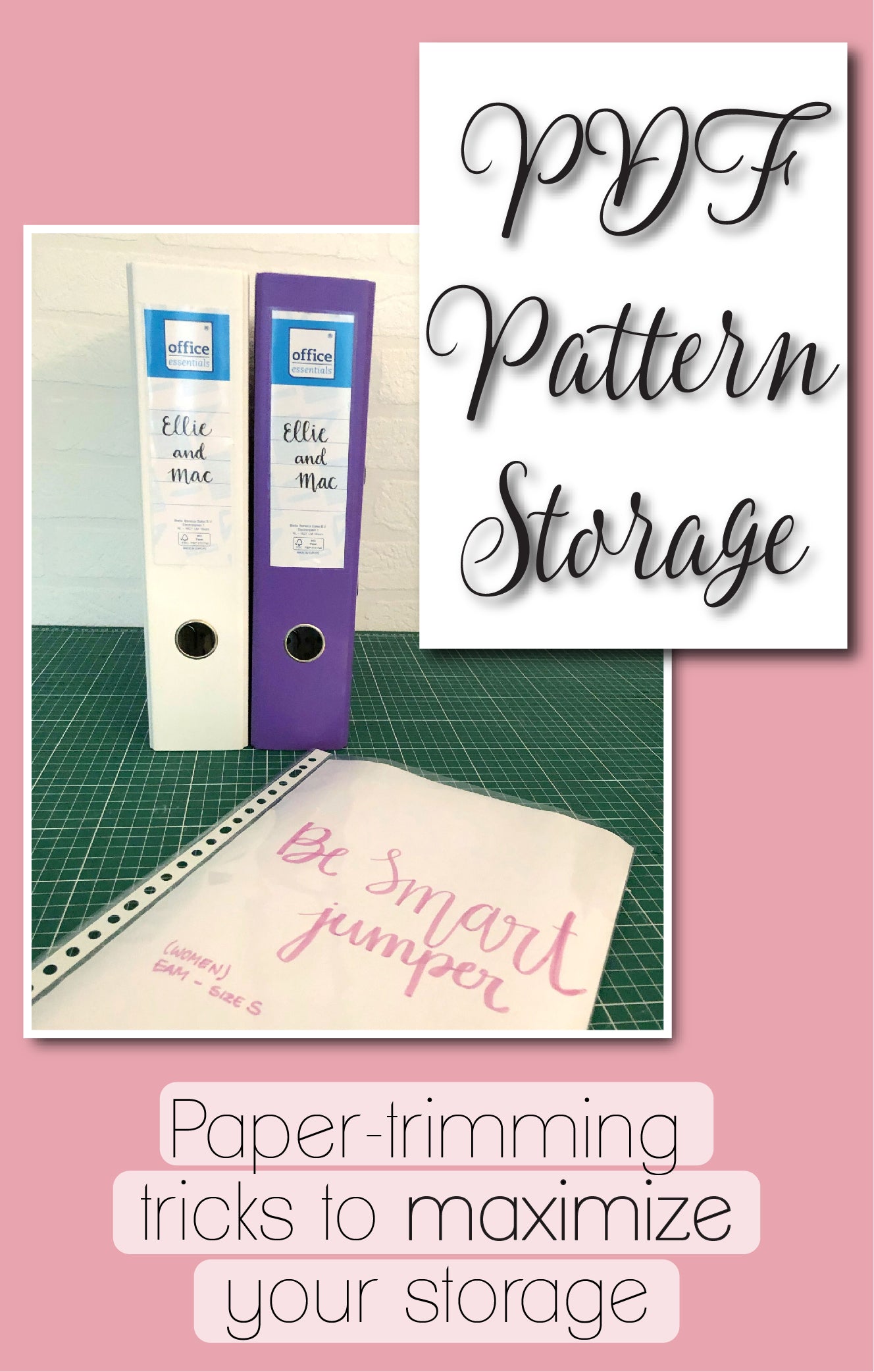 Printed Patterns Storage for Small Spaces