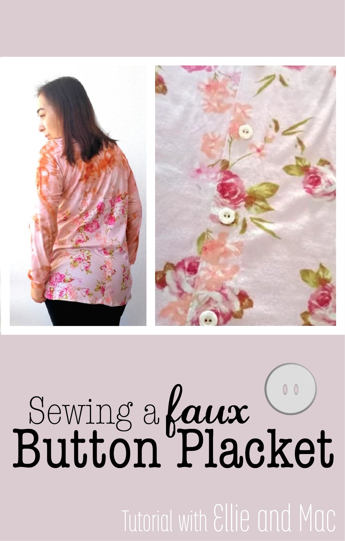 How To Sew A Faux Button Placket