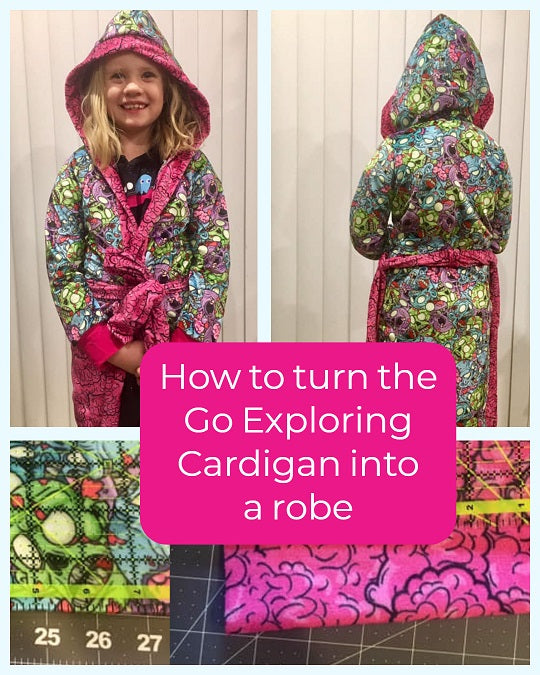 How to turn your Go Exploring Cardigan into a robe