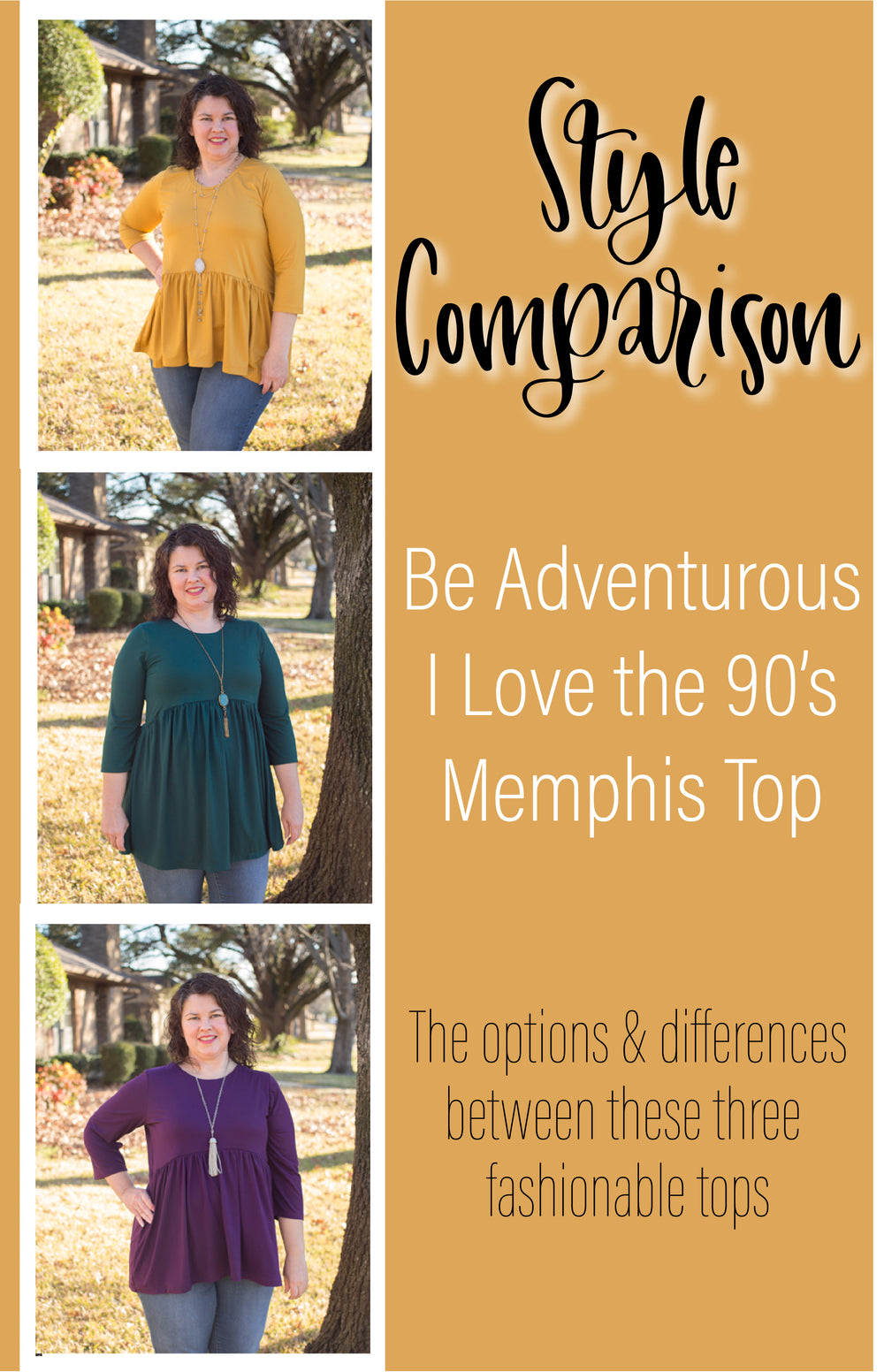 Style Comparison: the options & differences between three fashionable