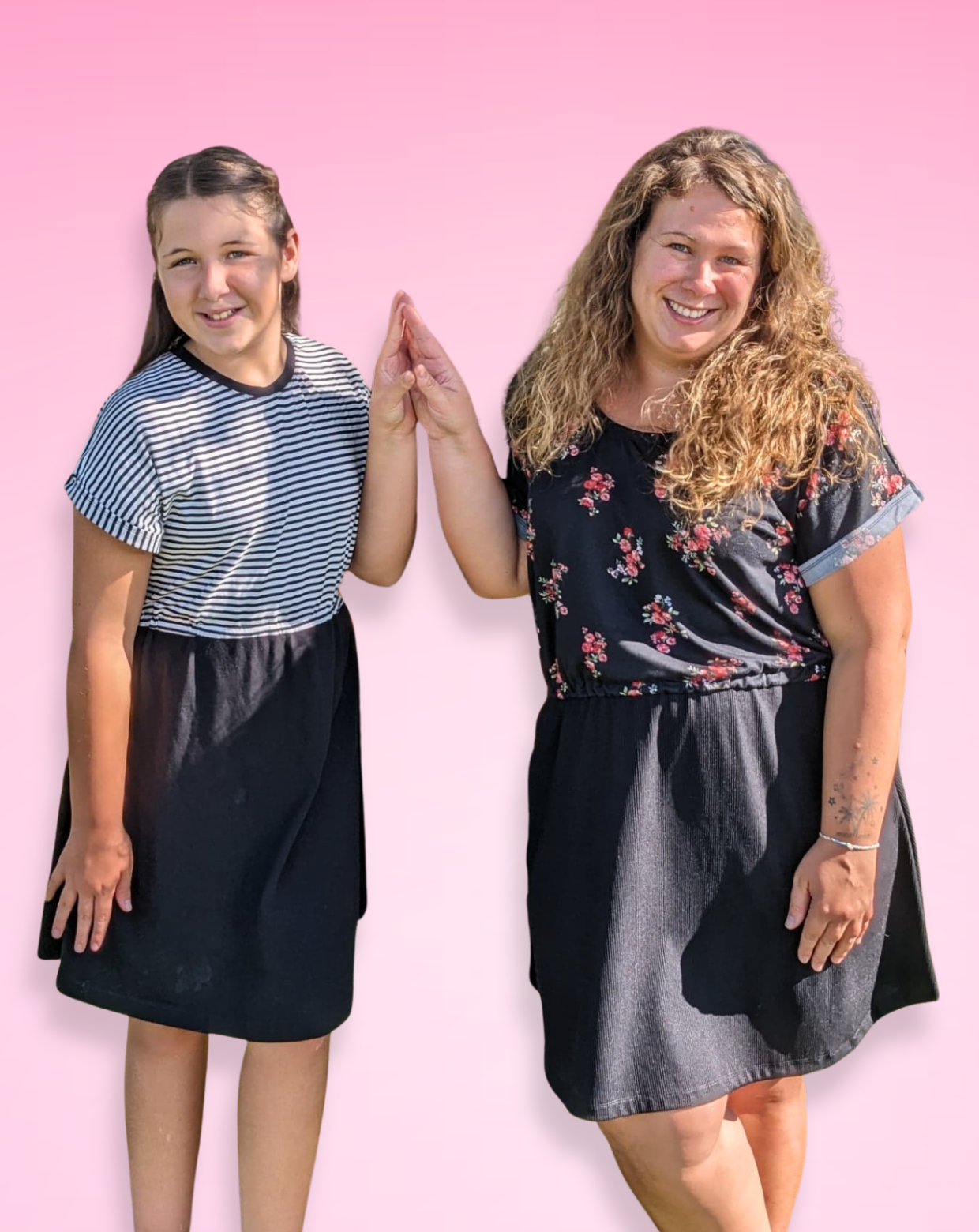 Essential Dolman Dress Sewing Pattern Bundle (Adult & Kids)