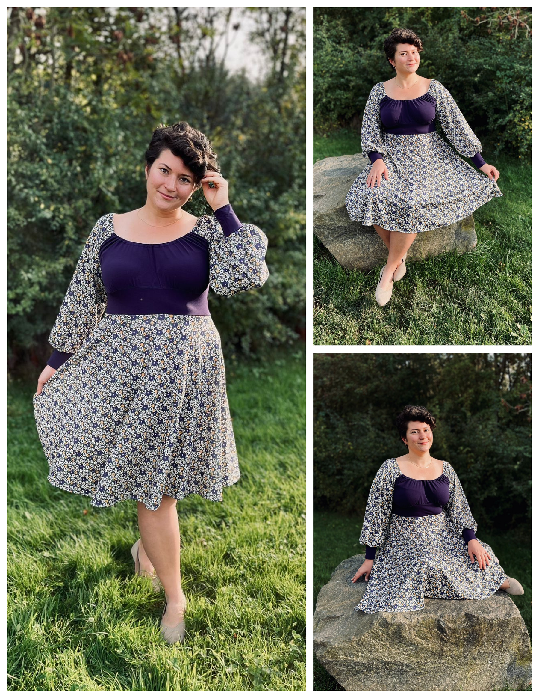 Lakeisha Cottage Crop Top Peplum Dress Pattern