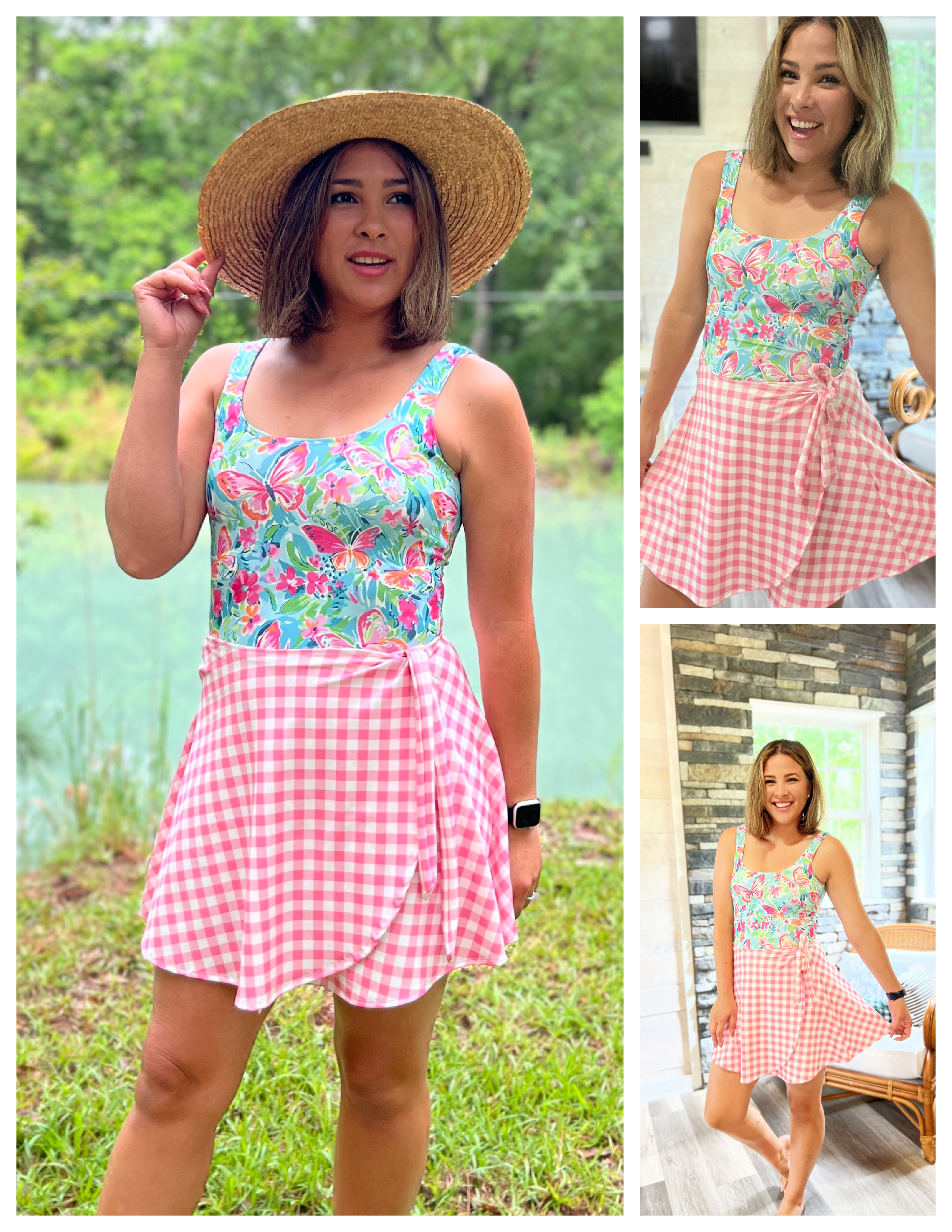 Candi Square Neck Swim Dress Pattern