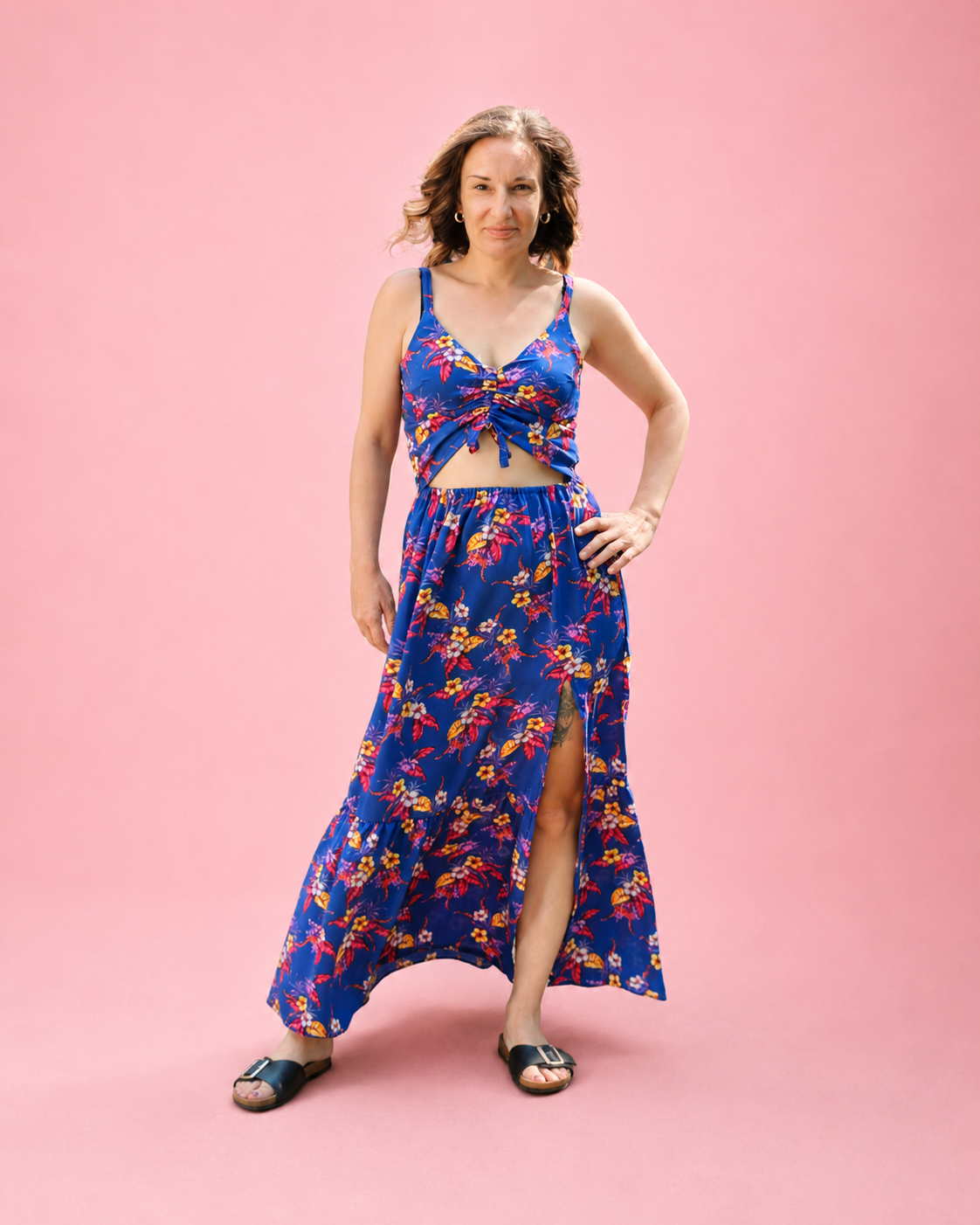 Adeline Ruched Front Woven Top & Sundress