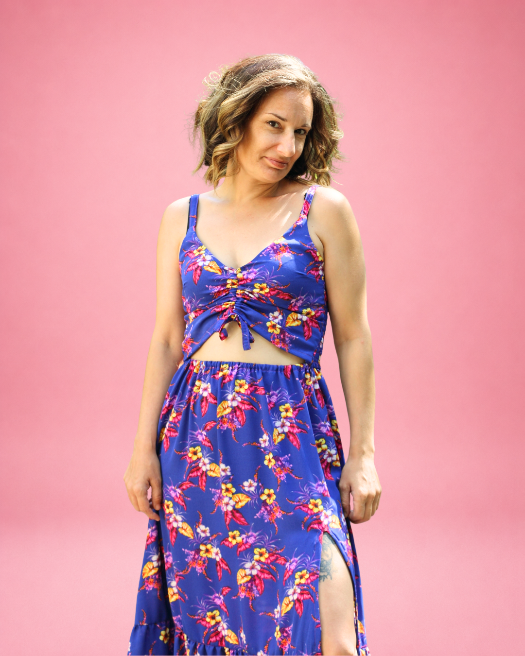 Adeline Ruched Front Woven Top & Sundress