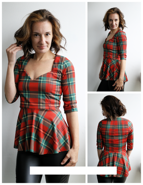 Nyeca Sweetheart Shirt, Peplum and Dress Pattern