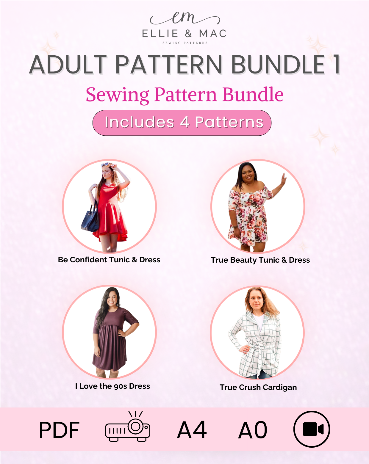 Adult Sewing Pattern Bundle 1