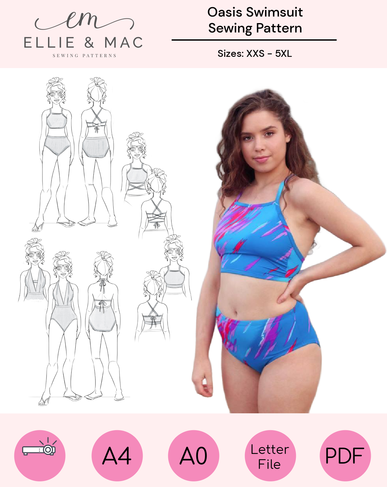 Oasis Swimsuit Mix & Match Pattern