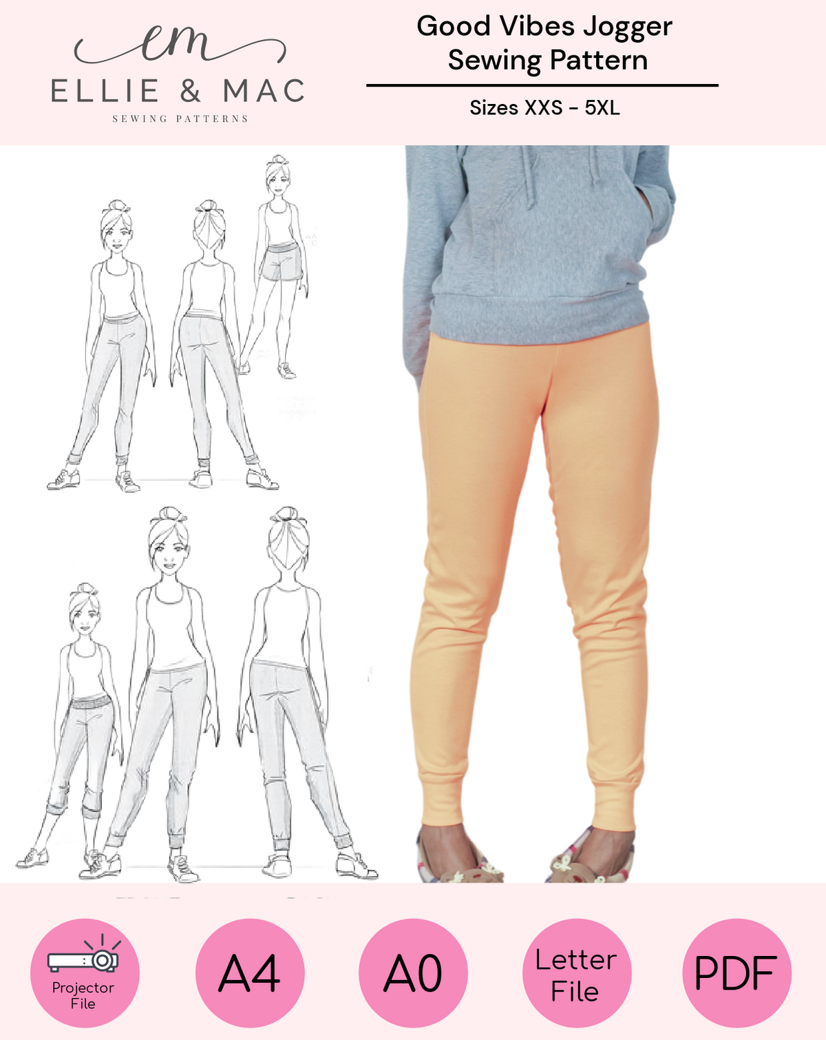 Womens joggers pattern outlet