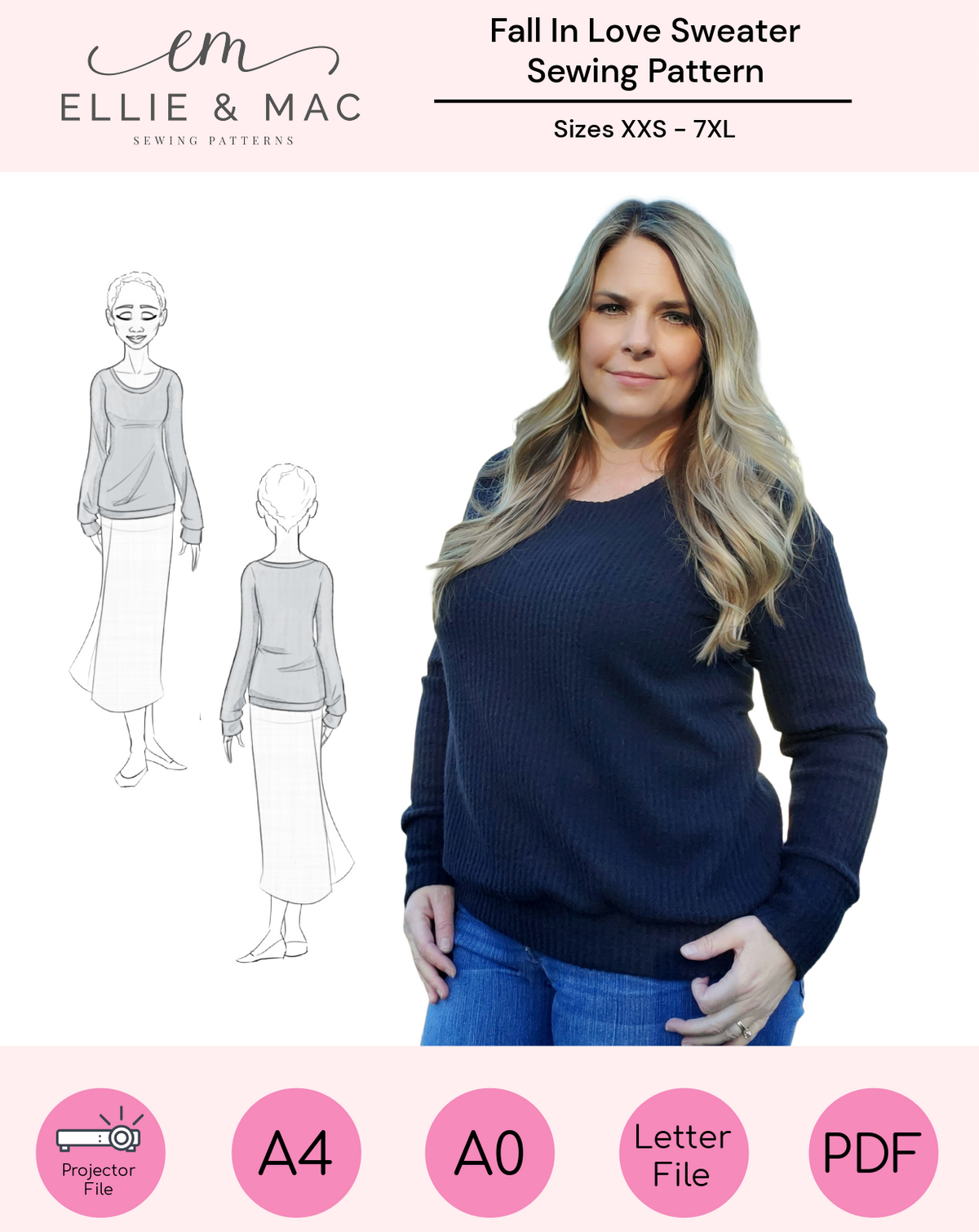 Fall In Love Sweater Sewing Pattern (Updated)