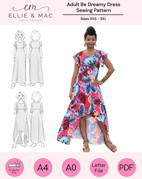 dress sewing pattern Be Dreamy Dress Sewing Pattern (adult)