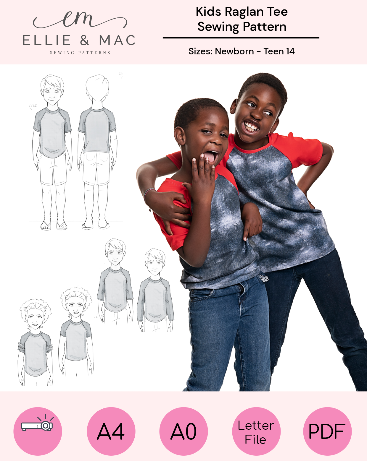 Kids Raglan Top Pattern
