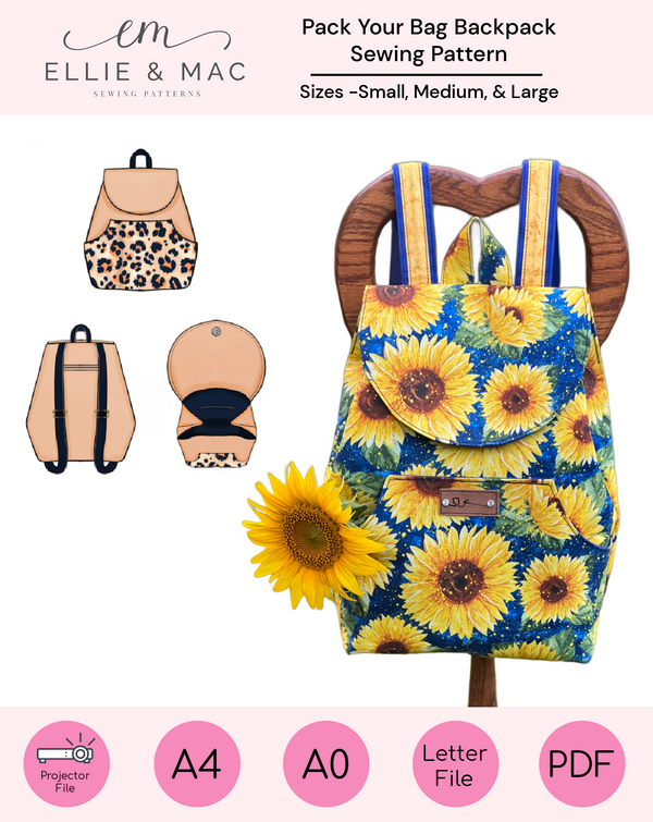 Pack Your Bag Backpack Sewing Pattern