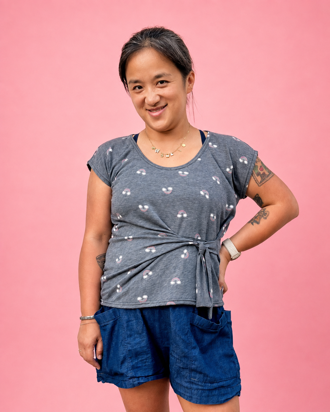 Jennifer Tie Front Dolman Top Sewing Pattern