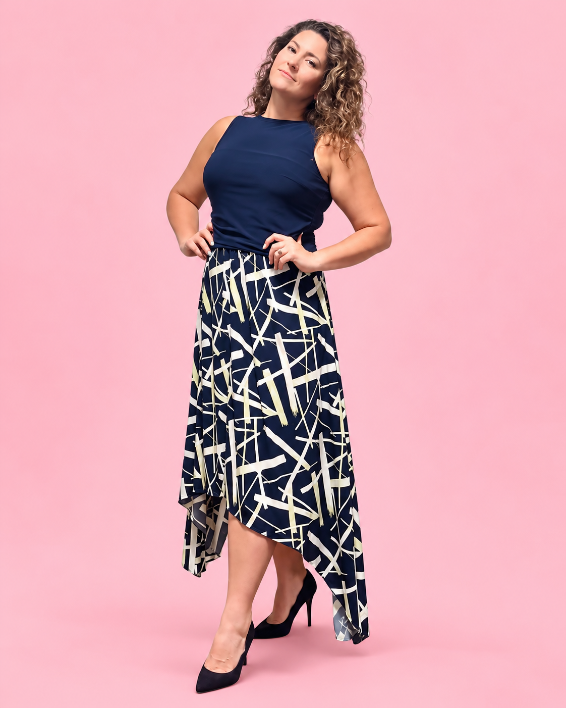 Delilah Drop Waist Dress Sewing Pattern