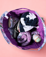 Huge trapeze bag sewing pattern. Easy enough for confident beginners. PDF sewing pattern. 