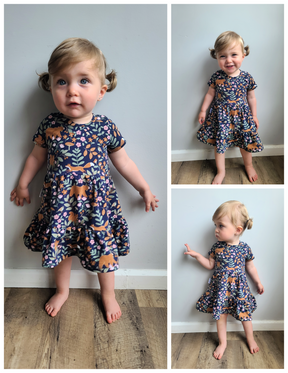 Kids Staycation Tiered Peplum & Dress Pattern