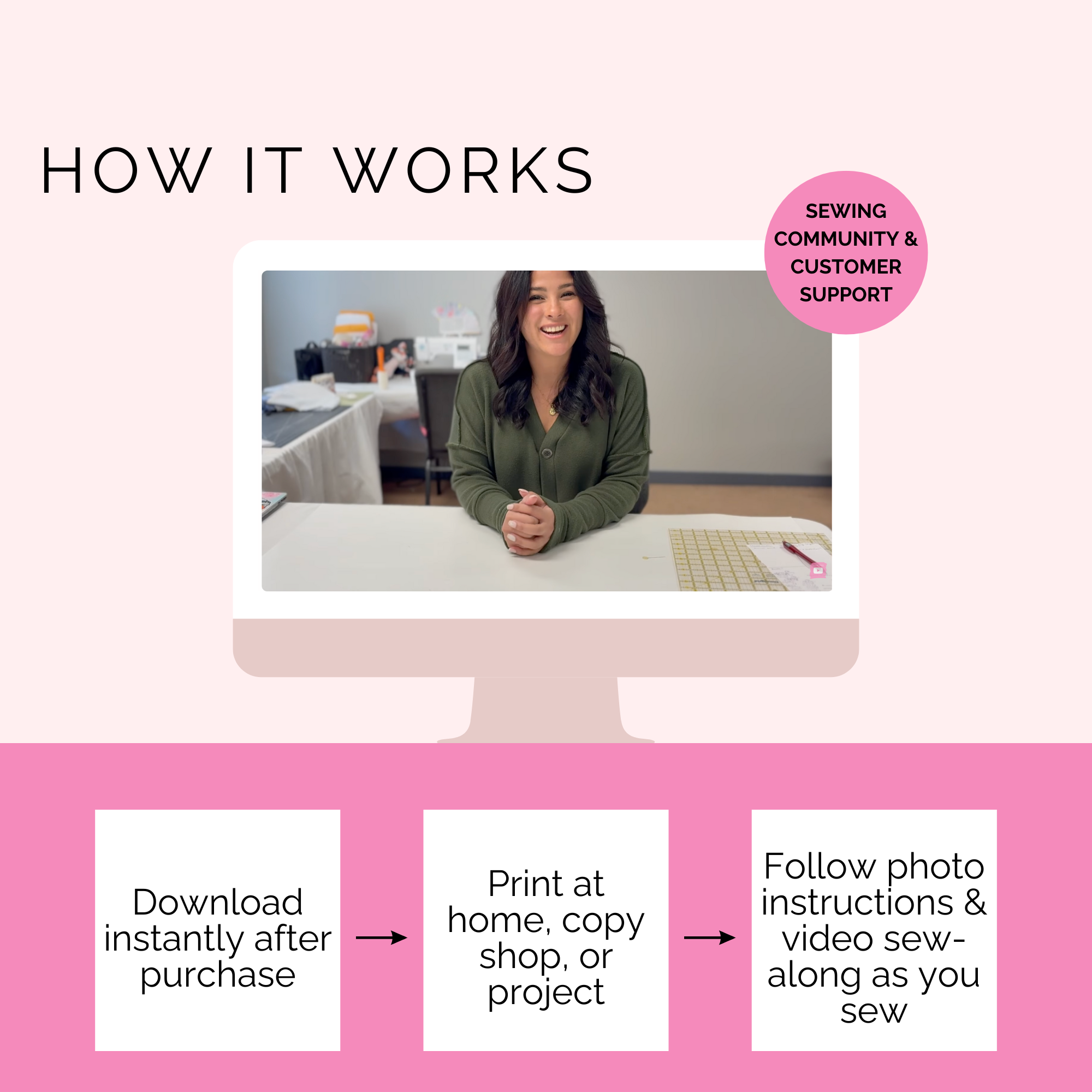 How to Use Ellie and Mac Patterns 1. Download instantly after purchase 2. Print at home, copy shop, or project 3. Follow photo instructions & video sew-along 4. Sew your bubble skirt!