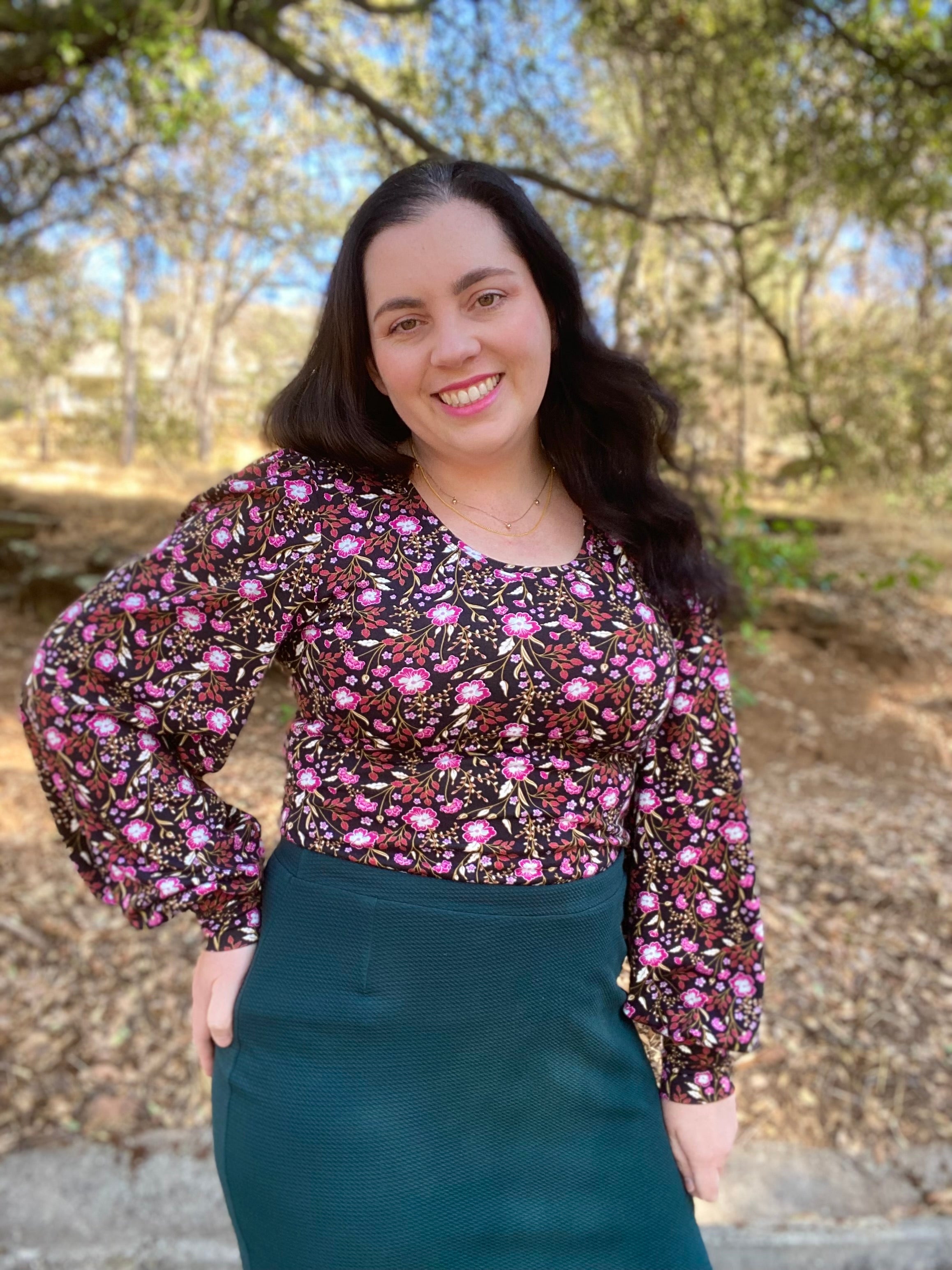 Bishop sleeve sewing pattern by Ellie and Mac Sewing Patterns