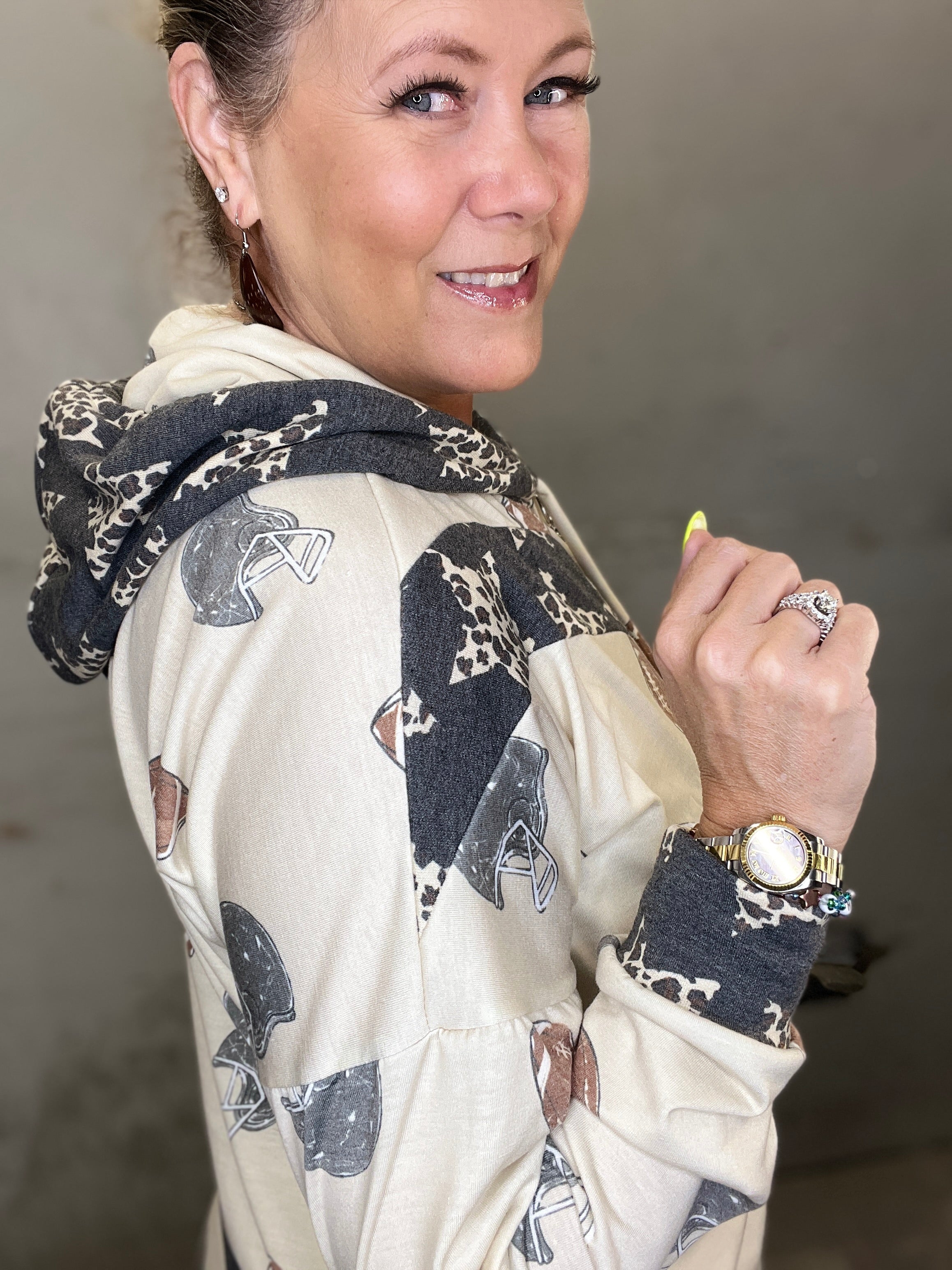 Sage Diagonal Color-Block Sweatshirt Sewing Pattern