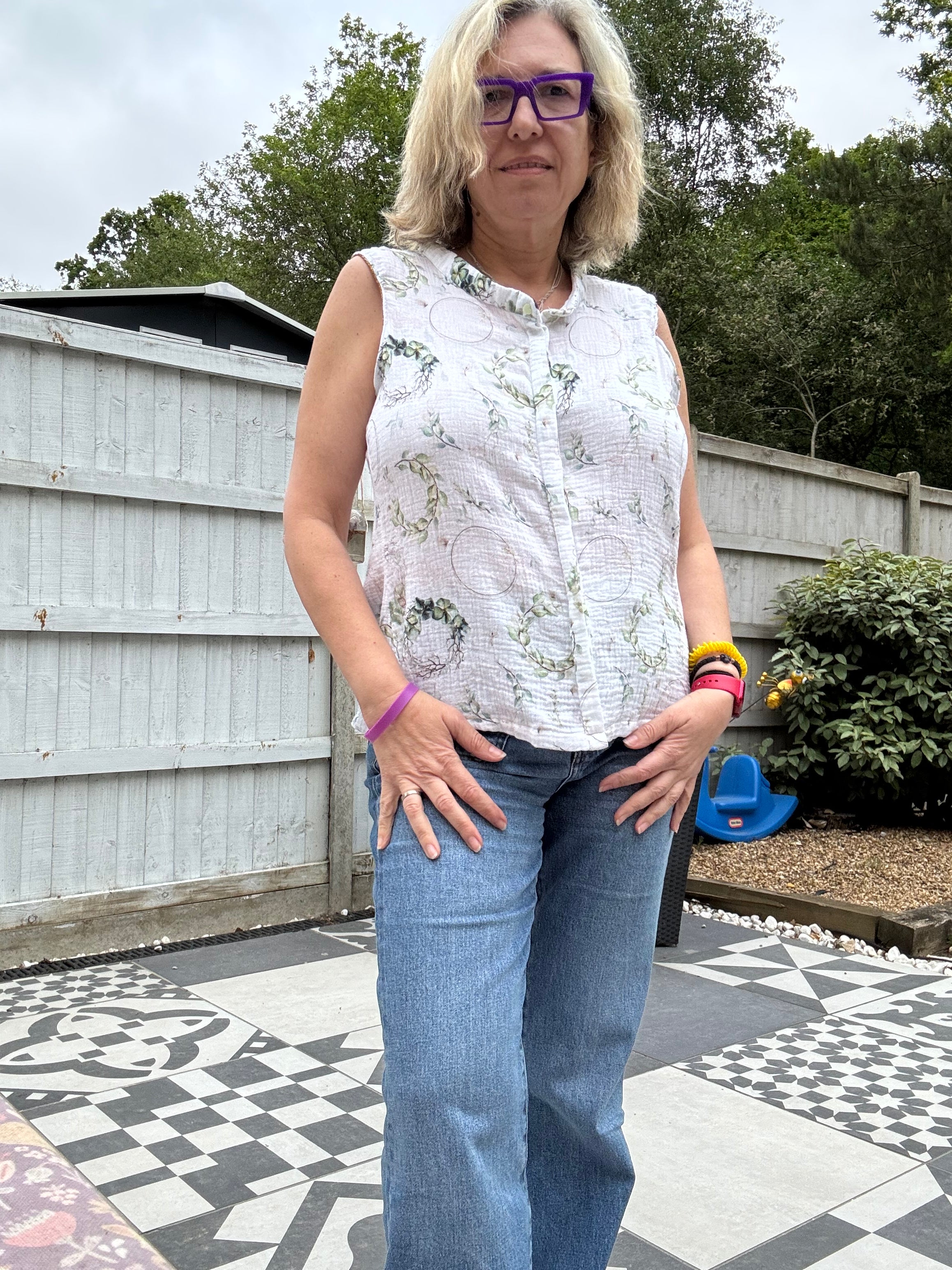 Beverly Button Down Blouse Pattern