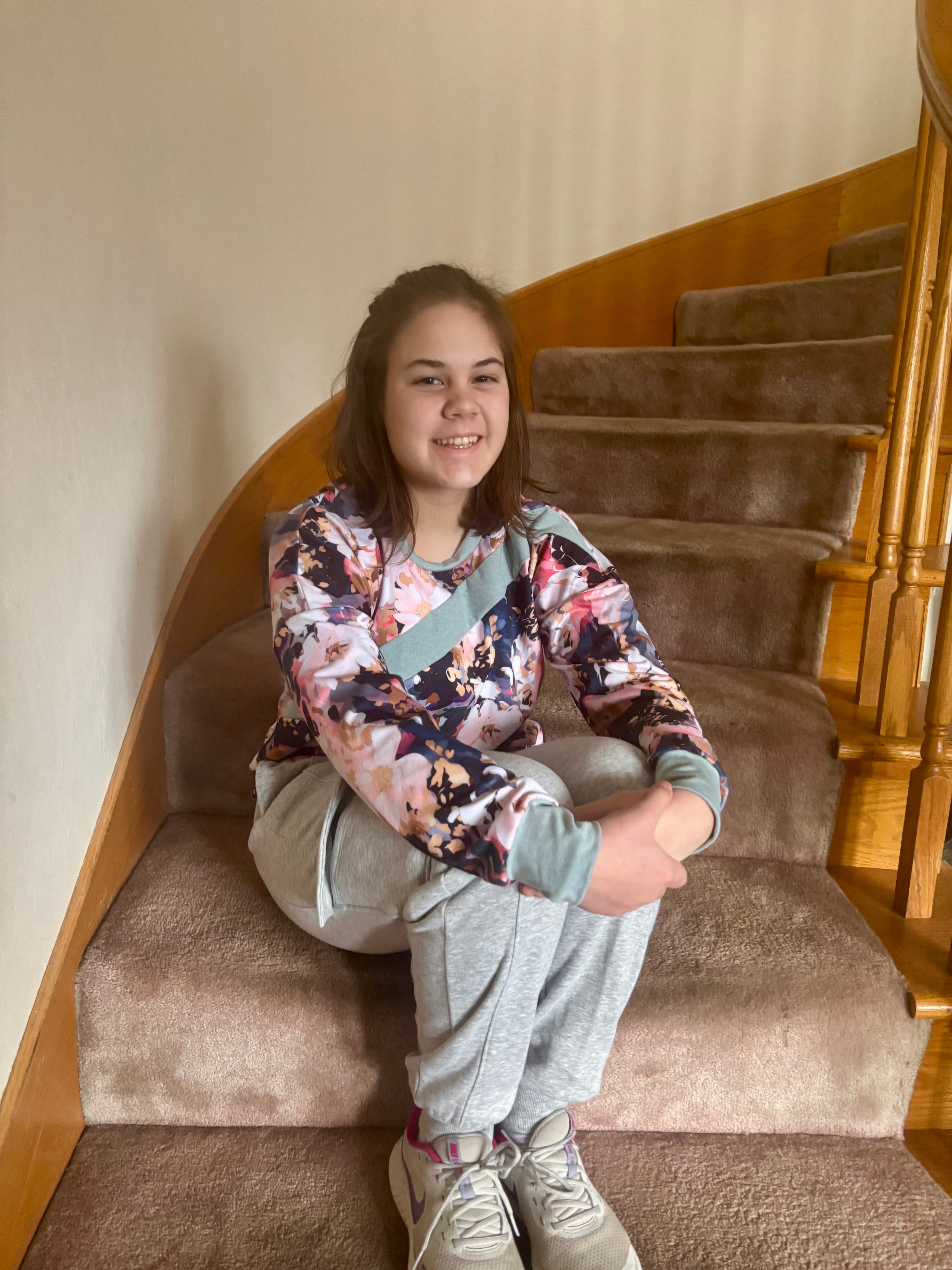 Sage Diagonal Color-Block Sweatshirt Sewing Pattern