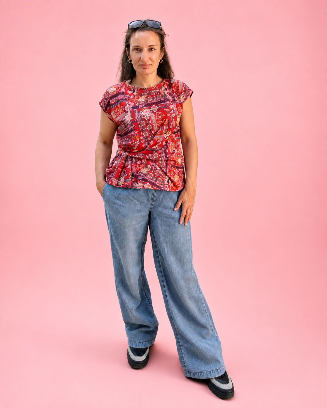 Jennifer Tie Front Dolman Top Sewing Pattern