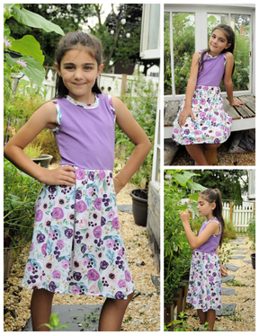 Kids Staycation Tiered Peplum & Dress Pattern